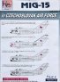 1/48 Decals MiG-15 in Czechoslovak AF  Part 4