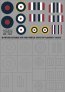 1/48 Hawker Hurricane roundels and fin flashes-EARLY