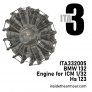 BMW 132 Radial Engine 1/32 for ICM Hs-132A-1 & Hs-123