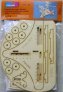 1/72 Wooden stand for bi-planes building/transport image 1