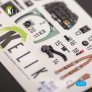 1/72 Supermarine Spitfire F.Mk.22 interior decals for Airfix image 2