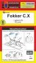1/72 Fokker C.X photo etched parts for Kovozavody Prostejov