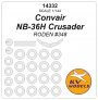 1/144 Convair NB-36H Crusader for Roden