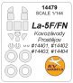1/144 Lavochkin La-5F / La-5FN canopy paint mask And wheel paint
