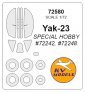 1/72 Yakovlev Yak-23 masks