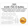 1/72 Brewster F2A-2 Buffalo U.S. Navy for Hasegawa