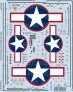 1/48 Scale Boeing B-17F/B-17G Flying Fortress Red Outlined Stars image 2