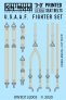1/32 USAAF Fighter Seat Belt Set 3D decals
