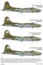 1/72 Boeing B-17F/B-17G Flying Fortress Aircraft ID/Squadron ID image 1