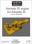 1/72 Artouste III Engine for Alouette III for LF Models