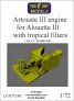 1/72 Artouste III Engine with tropical filters for LF Models