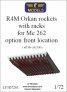 LF Model 1/72 Roquettes R4M Orkan avec r�teliers avant