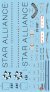 1/200 Sas Airbus A319 new Star Alliance scheme decals image 1
