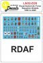 1/32 Rdaf Squadron Shields 1950-2025