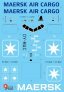 1/144 decals of Maersk Air Cargo Boeing 777-200F image 1