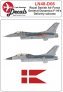 1/48 Rdaf F-16s first scheme 1980-2002