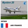 1/72 Dassault-Mystere Falcon 20 Decals Air France
