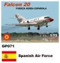 1/72 Dassault-Mystere Falcon 20 Decals Spanish Air Force