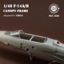 Mini Craft F-14A/F-14B Tomcat Canopy Frame 1/48 for Tamiya image 3