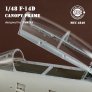 Mini Craft Grumman F-14D Tomcat Canopy Frame 1/48 for Tamiya image 3