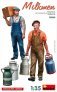 1/35 Milkmen 2 figure  & cans