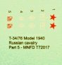 1/72 Russian T-34/76 Model 1940  Russian cavalry T-34 Part 5 image 1