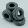 1/48 Spare tires for US Hummer image 1