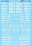 Microscale 1/48 Scritte Bianche US Navy & Marines