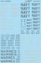 Microscale Decals 1/72 U.S. Navy & U.S. Marines Words