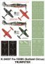 Montex Masques Fw-190D-9 Galland Circus 1/24 Trumpeter