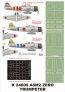 1/24 Mitsubishi A6M2b Model 21 Zero canopy frame paint masks ins