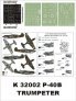 Montex Masques P-40B Tomahawk AVG/RAF 1/32 Trumpeter