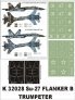 Montex Masques Su-27 Verri�re et Insignes 1/32 Trumpeter