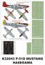 Montex Masques P-51D Mustang 1/32 Verri�re + Insignes Hasegawa
