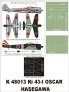 Montex Masques Nakajima Ki-43-I Oscar 1/48 Hasegawa
