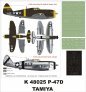 Montex Masques P-47D Thunderbolt Razorback 1/48 Tamiya