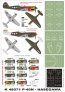 1/48 Curtiss P-40N Warhawk canopy frame paint masks inside and o