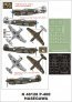 Montex 1/48 P-40E Kittyhawk Paint Mask Set