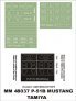 Montex 1/48 P-51B Mustang Masques Canopy et Marquages