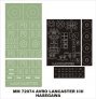 Montex 1/72 Masques Avro Lancaster B.I/III Hasegawa
