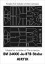 Masques peinture Junkers Ju-87B Stuka 1/24 Montex