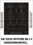 Montex Spitfire Mk.I-Mk.V 1/32 Canopy Frame Paint Masks