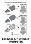 Maschere pittura Montex canopy A-7D/A-7E 1/32