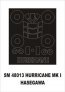 Montex Paint Mask Hawker Hurricane 1/48 Canopy Frame