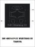 Montex 1/48 P-51 Mustang Mk.III Canopy Mask Outside Frame