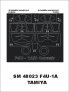 Montex 1/48 Canopy Frame Paint Mask F4U-1A Corsair