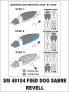 Montex 1/48 F-86D Canopy Frame Paint Masks Revell