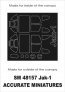 Montex Yak-1 1/48 Canopy Frame Paint Masks