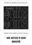 Montex 1/48 P-40N Warhawk Canopy Frame Paint Masks