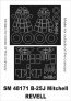 Montex 1/48 B-25J Mitchell Canopy Masks Inside Outside